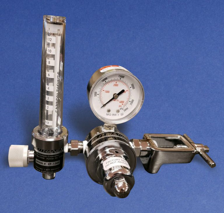 Ep1305Yoke Euthanex CO2 Regulator 0.5 12 LPM